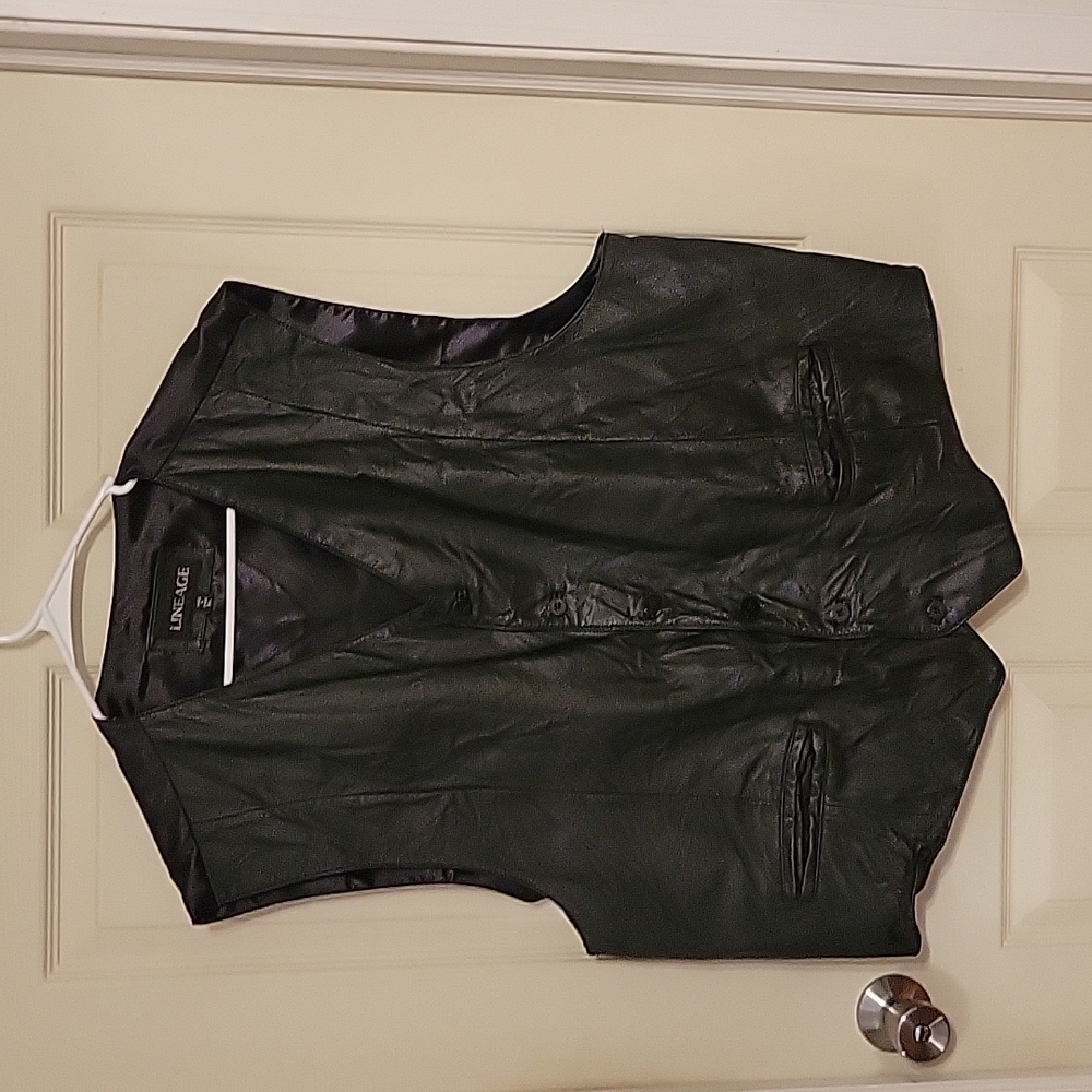 Lineage leather vest